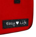 Floristik24 Väska &quot;Easy Life&quot; 39cm x 22cm x 25,5cm rödgrå