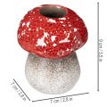 Dekorativ svamp, flugsvamp, värmeljushållare som bordsdekoration, 9 cm | Floristik24.se