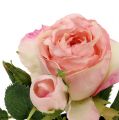 Floristik24 Bordsdekoration ros i en kruka ljusrosa 14cm