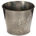 Metallkruka med glittergranar,
