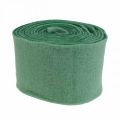 Floristik24 Filtband, krukband, ullband tvåfärgat grönt 15cm 5m