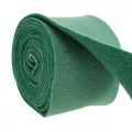 Floristik24 Filtband, krukband, ullband tvåfärgat grönt 15cm 5m
