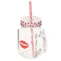 Floristik24 Dricksglas med lock och handtag Ø7cm H13,5cm