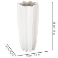 Blomvas räfflad modern dekorativ vas 38cm | Floristik24.se