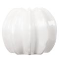 Pumpavas i keramik, vit, för heminredning, 15 cm | Floristik24.se