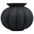 Floristik24 Vas svart glasvas lökformig dekorativ vas glas Ø11cm H9cm