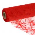Floristik24 Bordband röd fleece 30cmx25m
