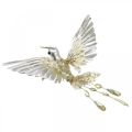 Floristik24 Kolibri, julgransdekorationer, dekorativ fågel, juldekorationer L20cm W20cm