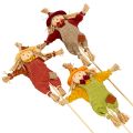 Dekorativ fågelskrämmafigur på pinne för pyssel och växter, 60 cm | Floristik24.se
