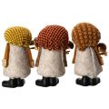 Gnomfigur med skägg och spetsig hatt, 10 cm, 3 stycken | Floristik24.se