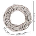 Pilkransdekoration, krans gjord av vitkalkade grenar, 40 cm | Floristik24.se