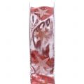 Floristik24 Julband holografiskt rosa, silver 40mm 20m