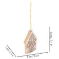 Julgranskulor, honungstårta, ren, pepparkaksgubbe, snöflinga, 7 cm, 4 stycken | Floristik24.se