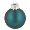 Julgranskulor, matta och glansiga, små juldekorationer, 4 cm, 24 stycken | Floristik24.se