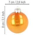 Julkulorset, färgglada julgranskulor, 75 mm, 14 delar | Floristik24.se