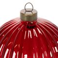 Julgranskulor, glas, röda, 8