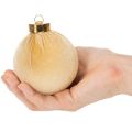 Julgranskulor, sammetsliknande, blandning av varma färger, 8 cm, 12 stycken | Floristik24.se