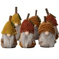 Floristik24 Gnomfigurset med stickad mössa och ekollon, 10 cm, 6 delar