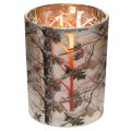Glaslykta med grendesign,
