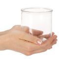 Glascylindervas, transparent, mångsidig, 10 cm, 3 stycken | Floristik24.se
