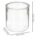 Glascylindervas, transparent, mångsidig, 10 cm, 3 stycken | Floristik24.se