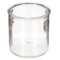 Floristik24 Rund glaslykta, klarglas, 8 cm, 3 stycken