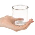 Rund glaslykta, klarglas, 8 cm, 3 stycken | Floristik24.se
