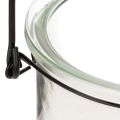Hängande glaslykta Ø12cm H12,5cm 2 st | Floristik24.se