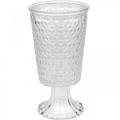 Floristik24 Lyktglas med botten klar Ø10cm H18,5cm bordsdekoration