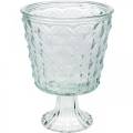 Floristik24 Lyktglas med bas klar Ø13,5cm H18cm bordsdekoration utomhus