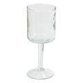 Floristik24 Glaslykta med sockel, rund värmeljushållare i glas Ø8cm H20cm