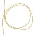 Floristik24 Vektråd ullsnöre filt sladd ulltråd gul Ø3mm 100m