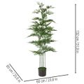 Konstgjord bambuträd, grönt, 132 cm, krukväxt | Floristik24.se
