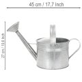 Vintage vattenkanna i zink, 27 cm - planteringskärl för trädgård och uteplats, metallblomkruka | Floristik24.se
