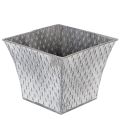 Floristik24 Zinkkruka med diamantmönster, H15cm