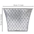 Zinkkruka med diamantmönster, H15cm | Floristik24.se