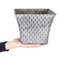 Zinkkruka med diamantmönster, H15cm | Floristik24.se