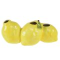 Floristik24 Citron dekorativ vas keramik 3 öppningar 21,5x11x8cm