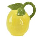 Floristik24 Citronvas keramik dekorativ kanna citrongul H18,5cm