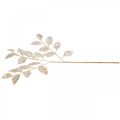 Floristik24 Dekorativ gren guld och glitter Juldekoration grenglitter 65cm