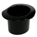 Floristik24 Dekorationscylinder svart, nyårsafton, mössa som plantering H5,5cm 12st