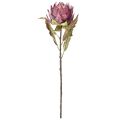 Konstgjord kronärtskocka Stor konstgjord blomma Torrlook Lila 76cm | Floristik24.se