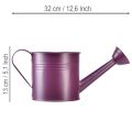 Dekorativ vattenkanna, lila metallplanter, Ø13,5 cm H12,5 cm | Floristik24.se