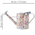 Dekorativ vattenkanna i metall, vintage blomkruka, Ø18 cm | Floristik24.se
