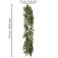 Konstgjord girlang av grangrenar för kreativ blomsterdekoration, 175 cm | Floristik24.se