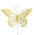 Floristik24 Dekorativa fjärilar på tråden 10cm 12st