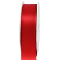 Floristik24 Present- och dekorationsband rött 40mm 50m