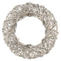 Floristik24 Dekorativ krans trä dekoration rotting naturvit Ø40cm H9,5cm