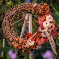 Dekorativ ring mini vinrankrans naturlig Ø15cm 6 delar DIY-dekoration | Floristik24.se