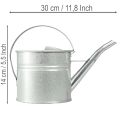 Vintage dekorativ vattenkanna, metall, silver, 1,25l kruka | Floristik24.se